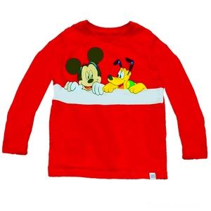 NWT Tshirt Mickey Pluto long sleeve Shirt Disney Gap baby Kids Toddler boys girl